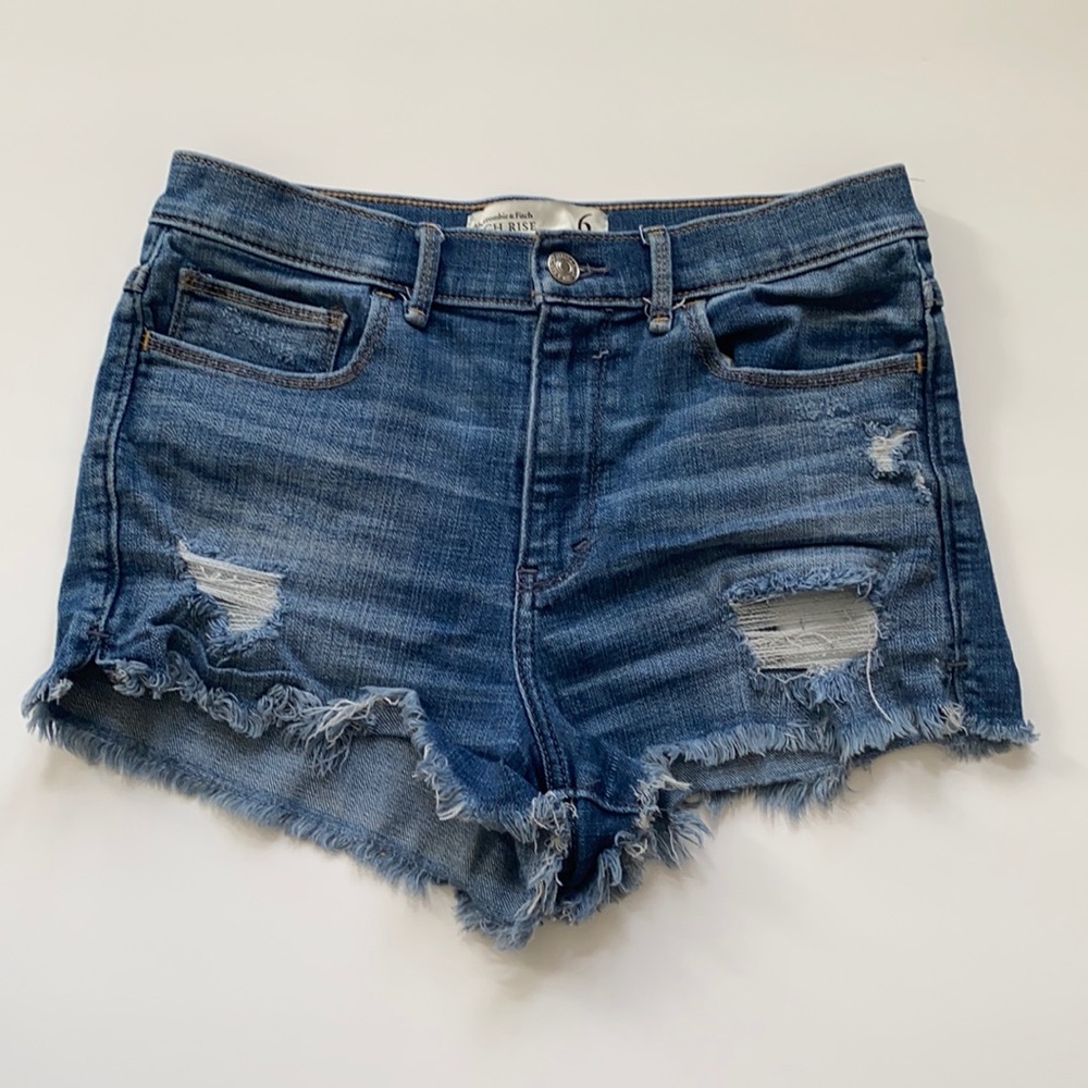 High Rise Jean shorts